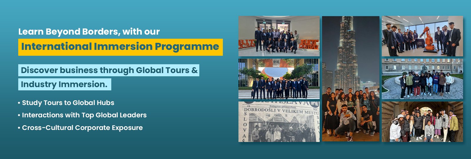 Learn Beyond Borders with our International Immersion Programme