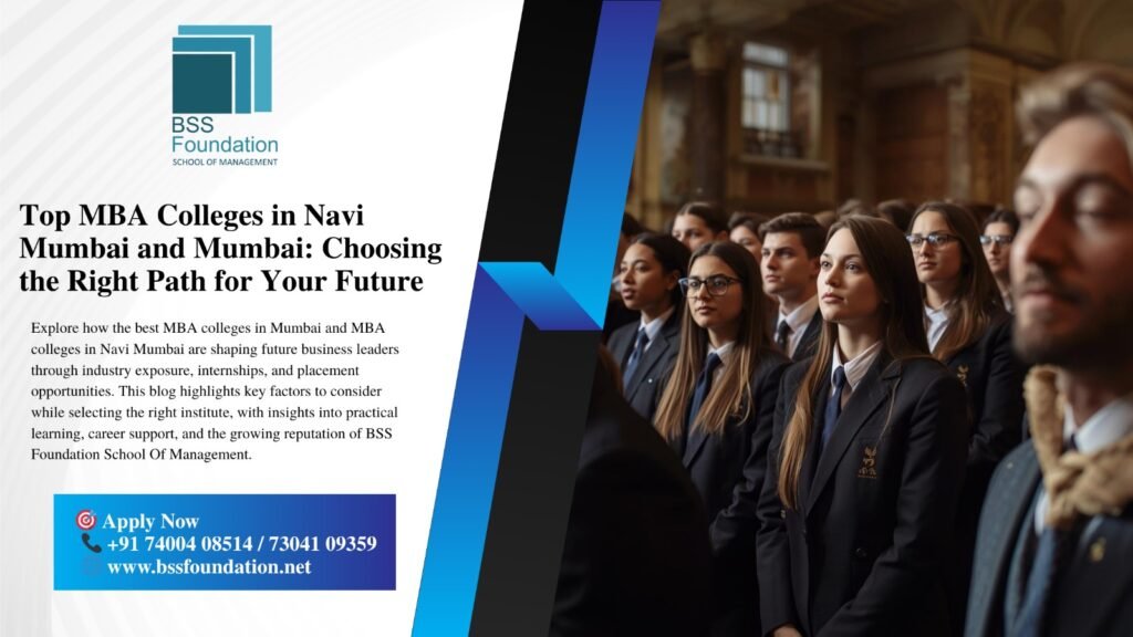 best MBA colleges in Navi Mumbai and Mumbai
