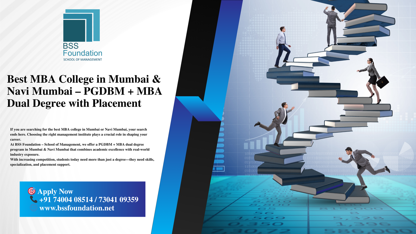 best MBA college in Mumbai, best MBA college in Navi Mumbai, PGDBM + MBA dual degree Mumbai, MBA admission 2026 Mumbai, MBA admission Navi Mumbai, top B school Mumbai, management college Navi Mumbai, MBA with placement Mumbai, MBA with international immersion India
